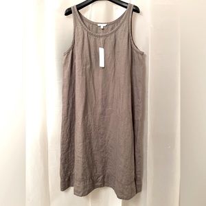 Eileen Fisher linen A-line dress